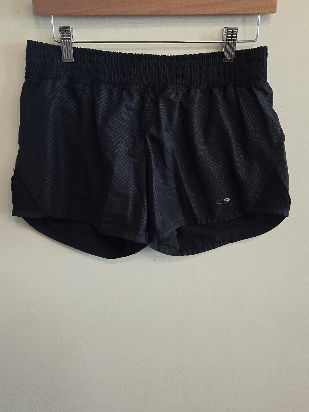 Black Women's Athletic Lined Running Shorts by Champion